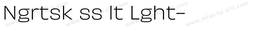 Ngrtsk ss lt Lght字体转换